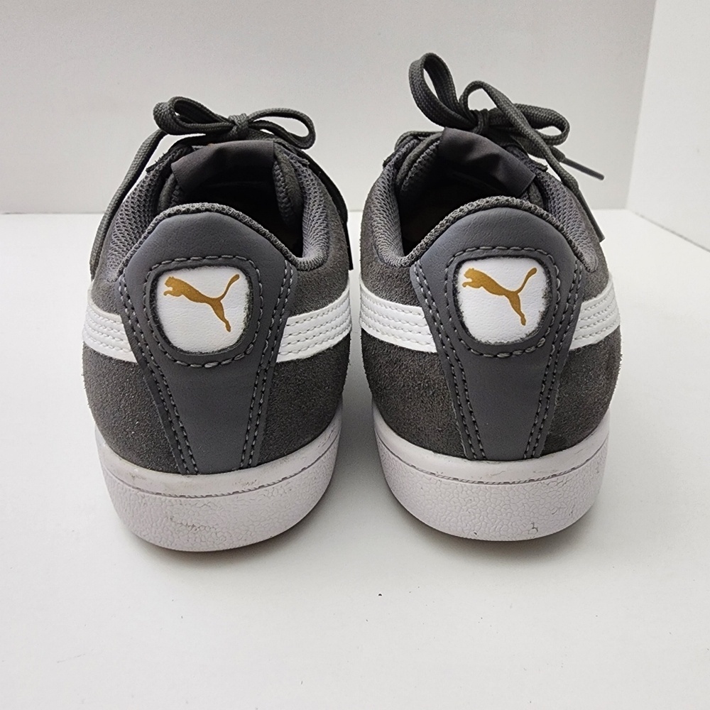 Puma Woman's Grey Suede Sneakers Size 6 - Picture 4 of 10